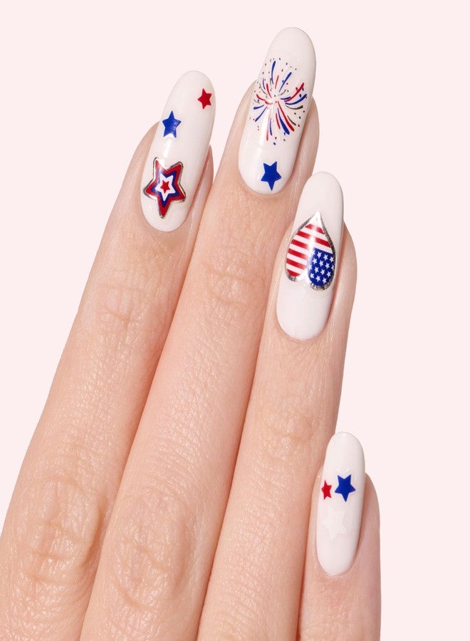 Dashing Diva Magic Pick Nail Stickers - Patriotic Magic - Premium Nail Art - Comes with 50+ Stickers and 2 Precision Placement Tools - Image 2